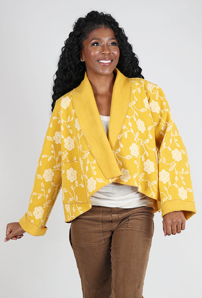 Christopher Calvin Hannah Crop Jacket, Gold 