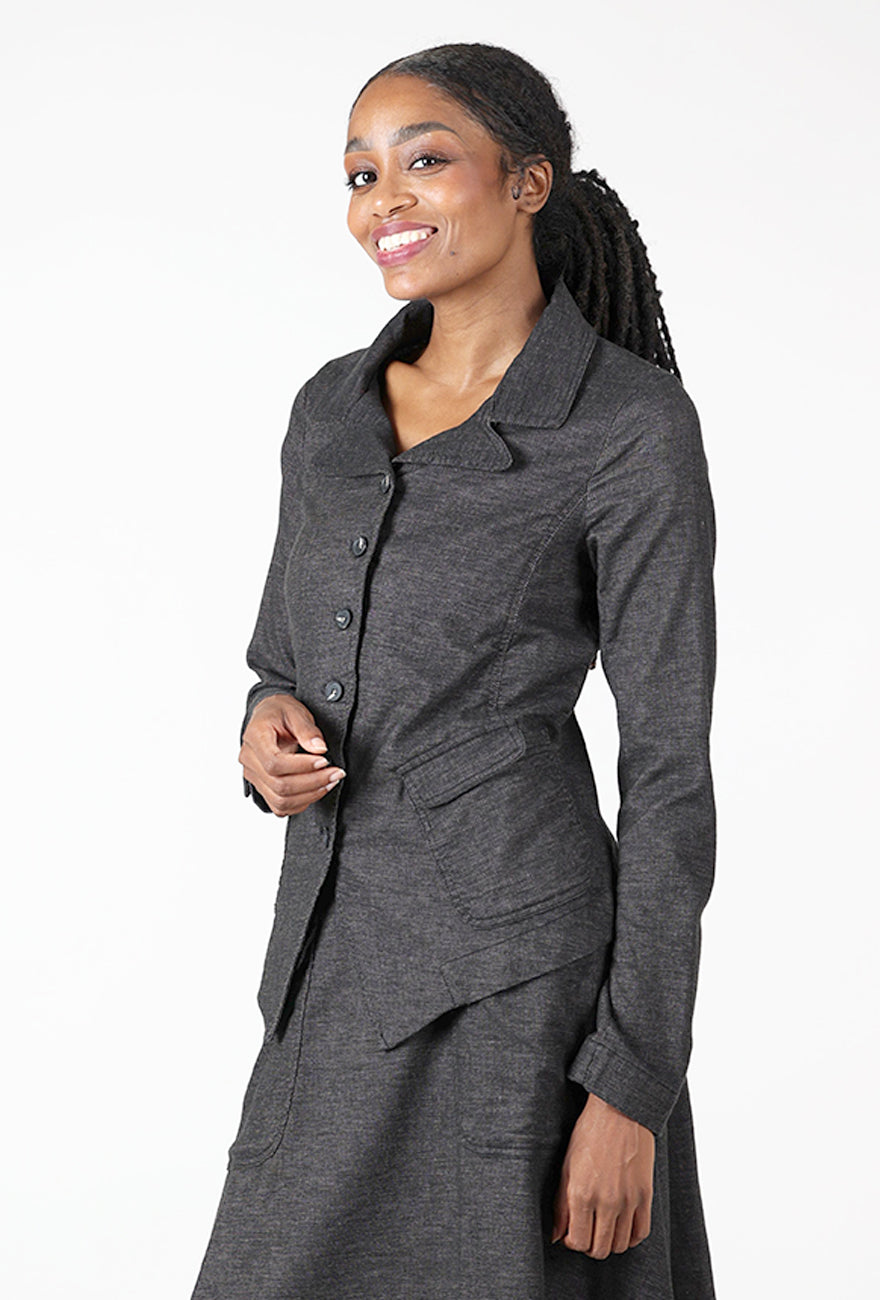 Rundholz Cross Dye Cotton Wool Jacket, Bronze Stripe 