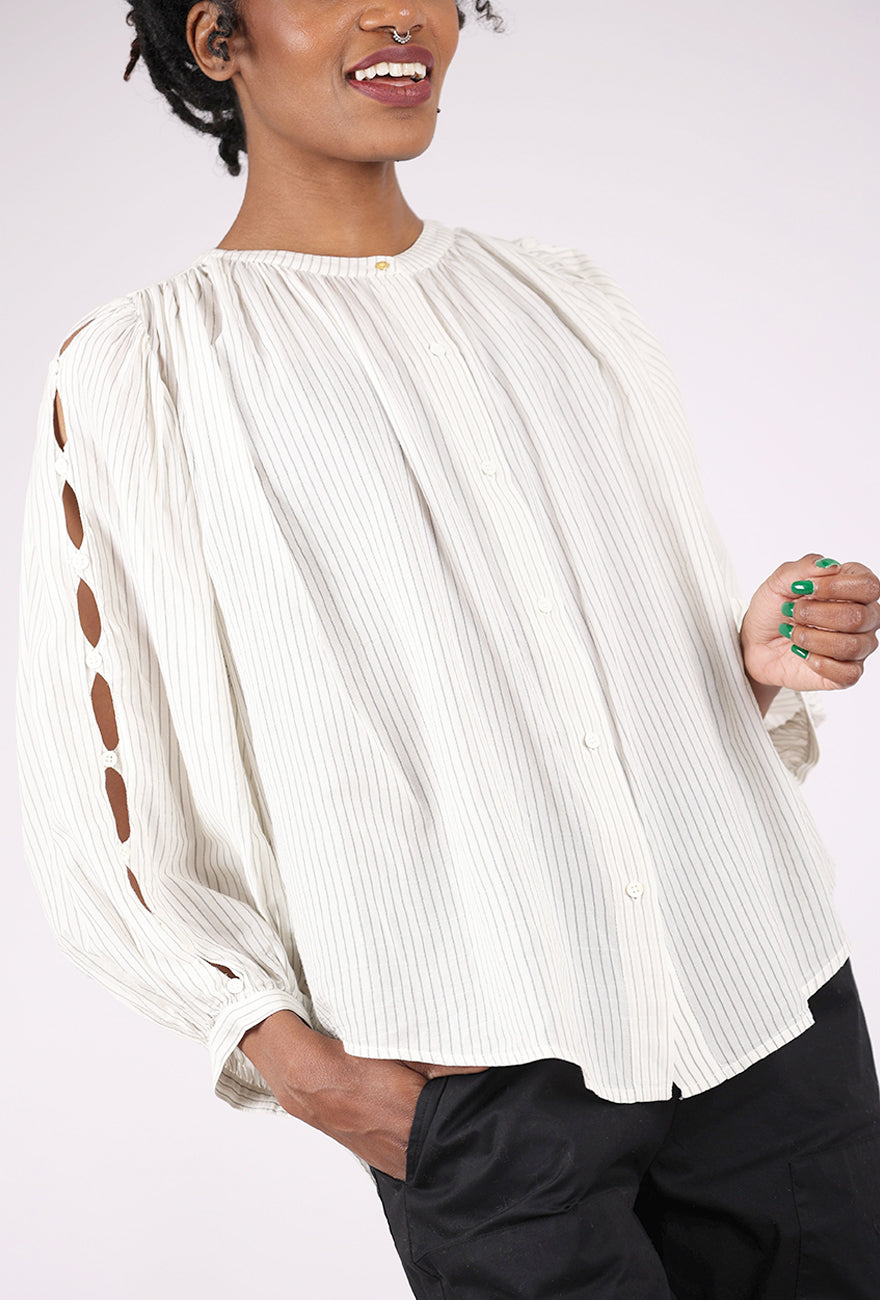 Sessun Lucy Openworks Blouse, White 