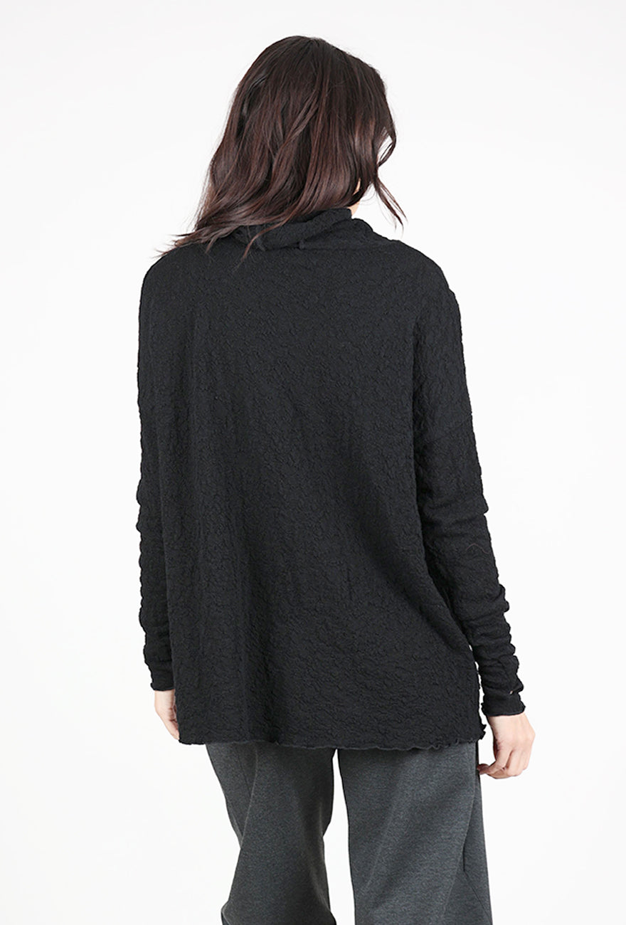 By Basics Rollneck Bubble Wool Sweater, Black 