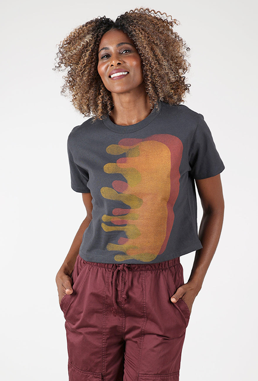 Blob Elaine Boxy Tee, Licorice