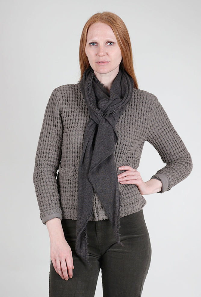 Grisal Love Cashmere Scarf, Brown Top x Charcoal One Size Brown Top x Charcoal