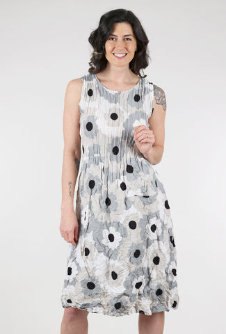 Alquema Smash Pocket Tank Dress, Silver Flower Spot 