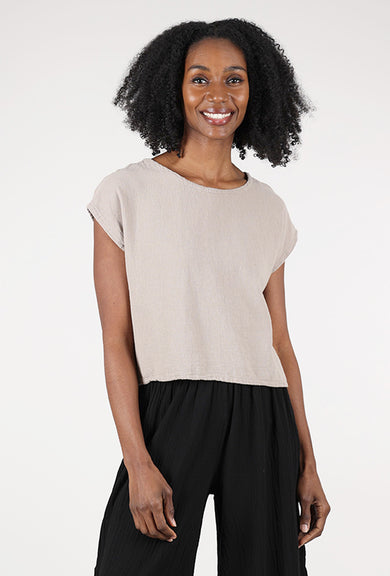 Oh My Gauze Olga Top, Taupe 