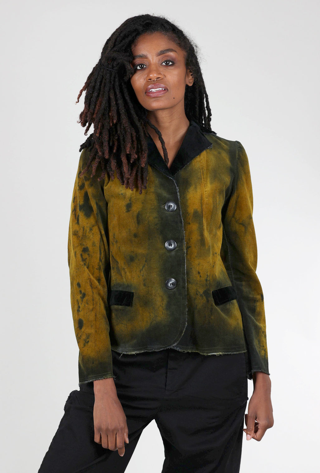 Heyne Bogut Hand-Dyed Rock Star Blazer, Ochre 