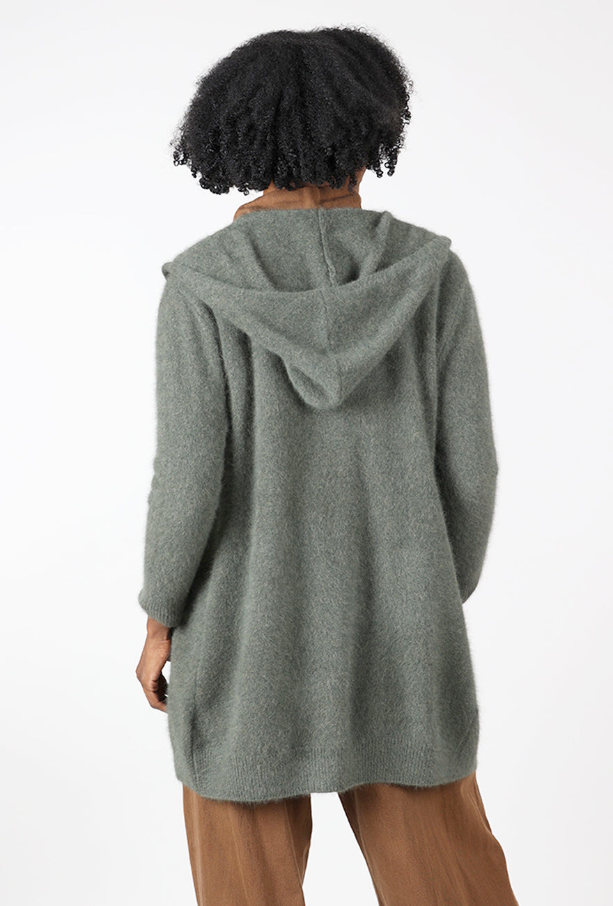 Hooded Racoon Duster, Vegetal Angle 3