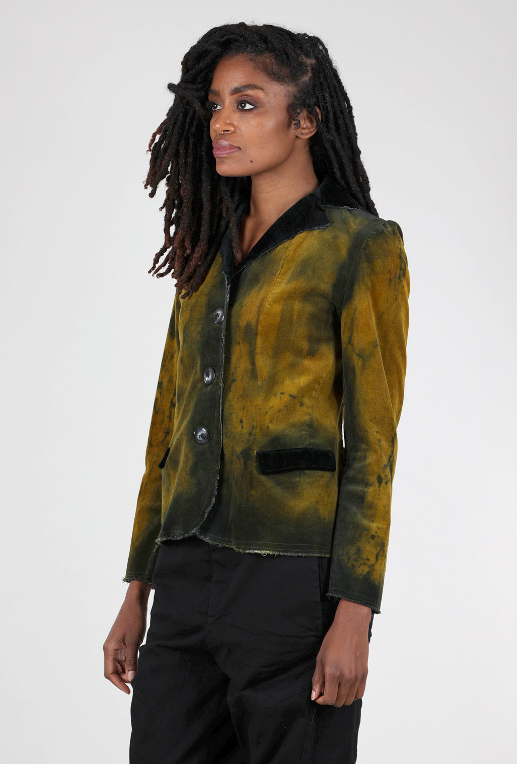 Heyne Bogut Hand-Dyed Rock Star Blazer, Ochre 