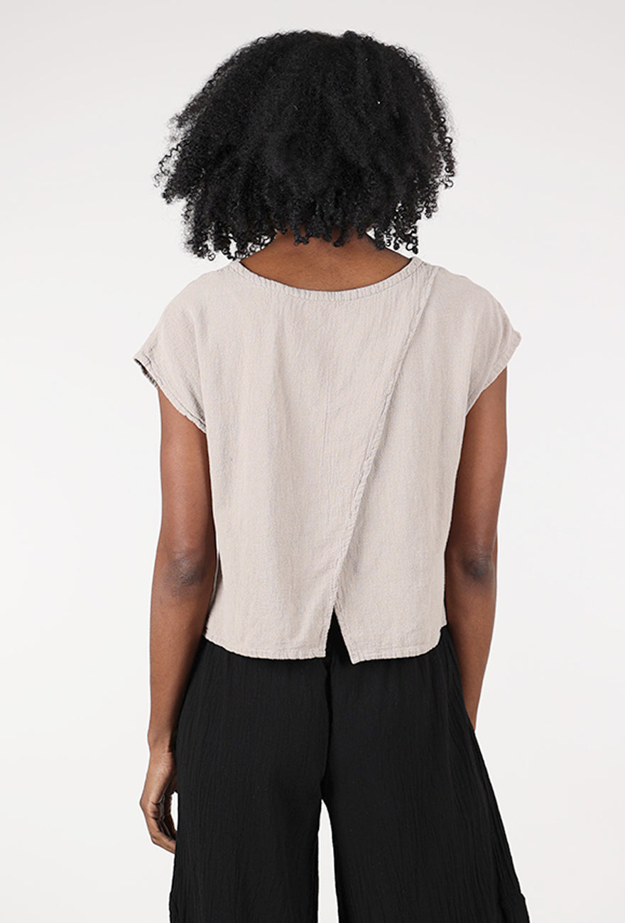Oh My Gauze Olga Top, Taupe 