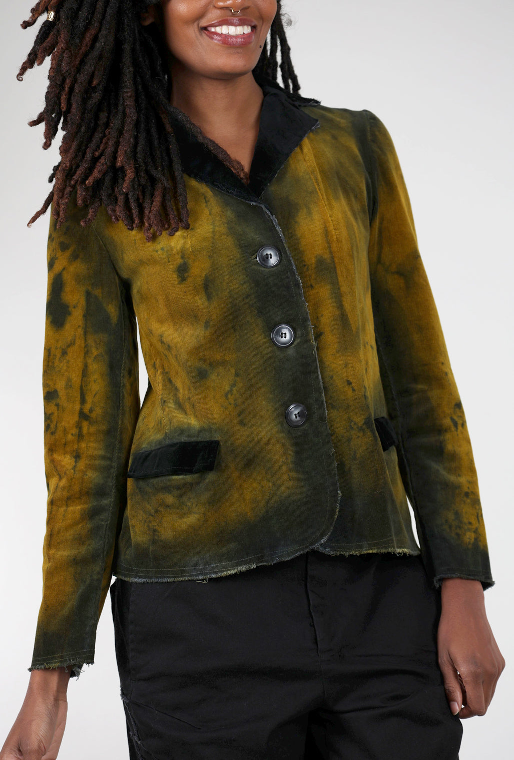 Heyne Bogut Hand-Dyed Rock Star Blazer, Ochre 