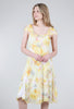 Komarov Scarf Dress, Yellow Floralalia 