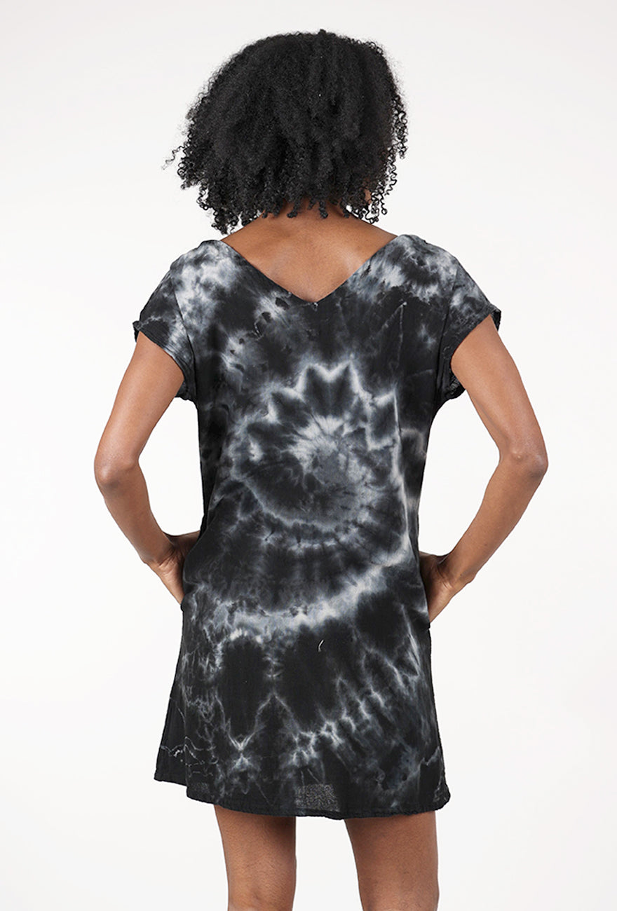 Beach Dress, Marble Black