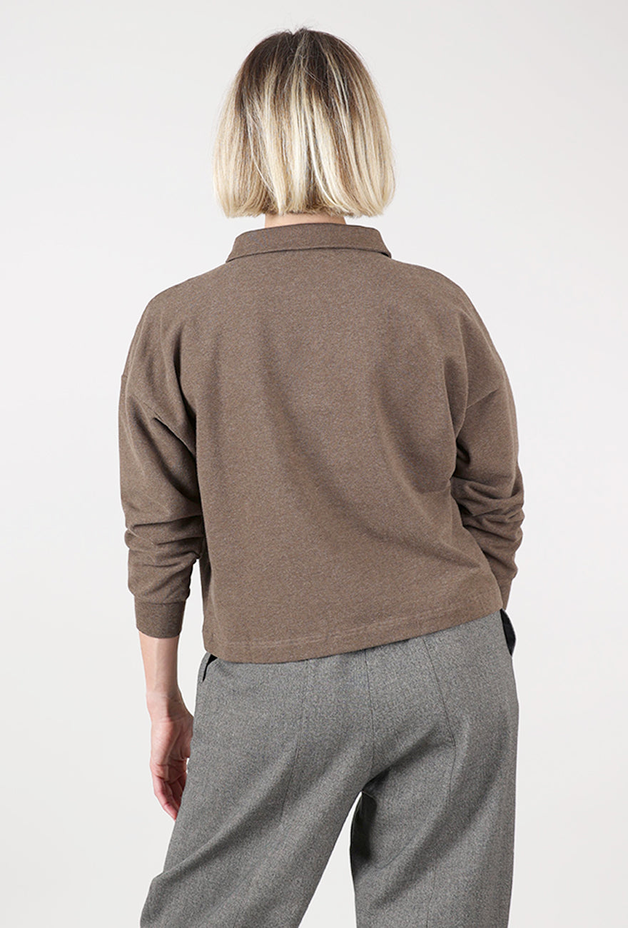 Beaumont Organic Holly Felpe Sweatshirt, Brown Marl 