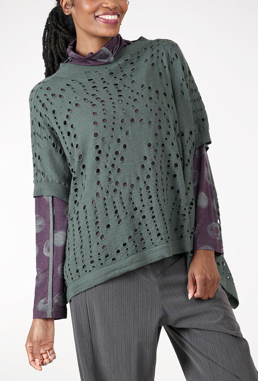 Perfect Perf Sweater, Sage Angle 4