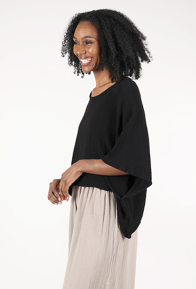 Oh My Gauze Havana Top, Black 