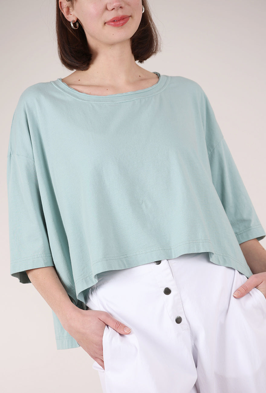 Rundholz Boxy Crop Tee, Mint 