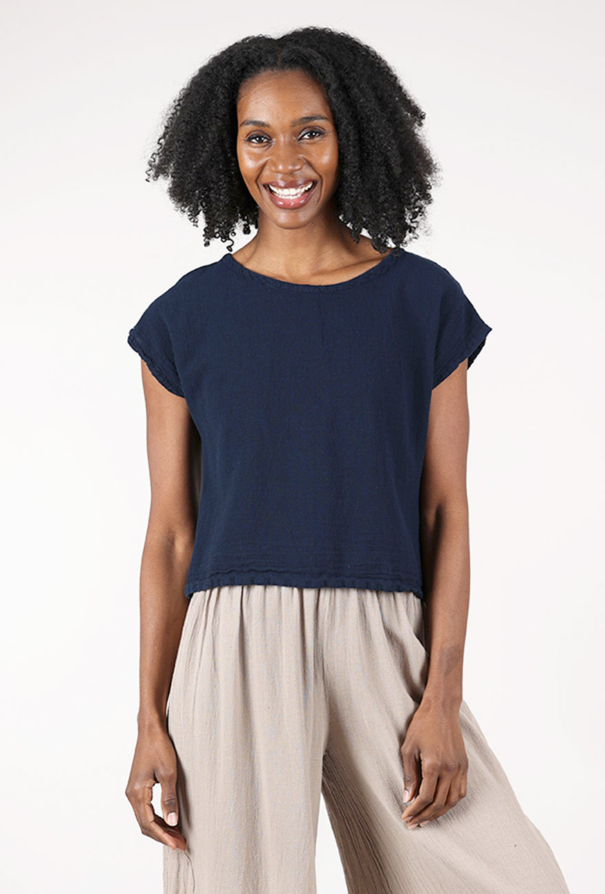 Oh My Gauze Olga Top, Sapphire 