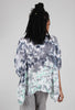 Heyne Bogut Linen Smoosh Dye Vee Top, Gray/Mint 