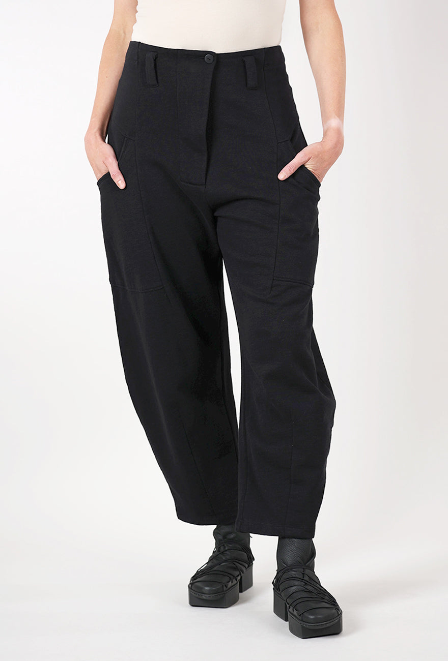Lurdes Bergada Fleece Barrel Pants, Black 