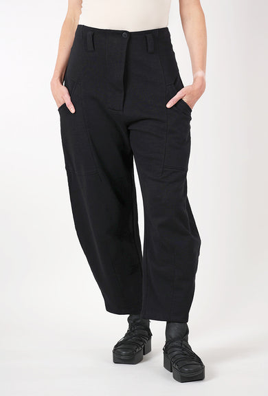 Lurdes Bergada Fleece Barrel Pants, Black 