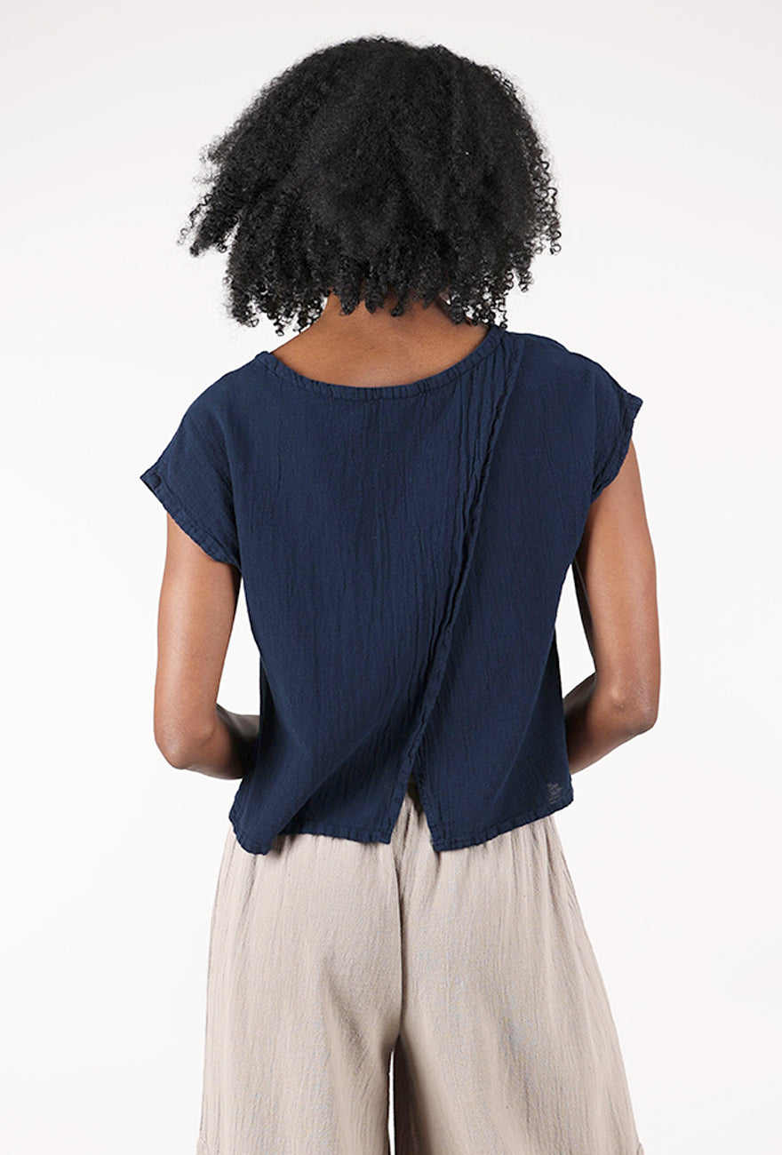 Oh My Gauze Olga Top, Sapphire 