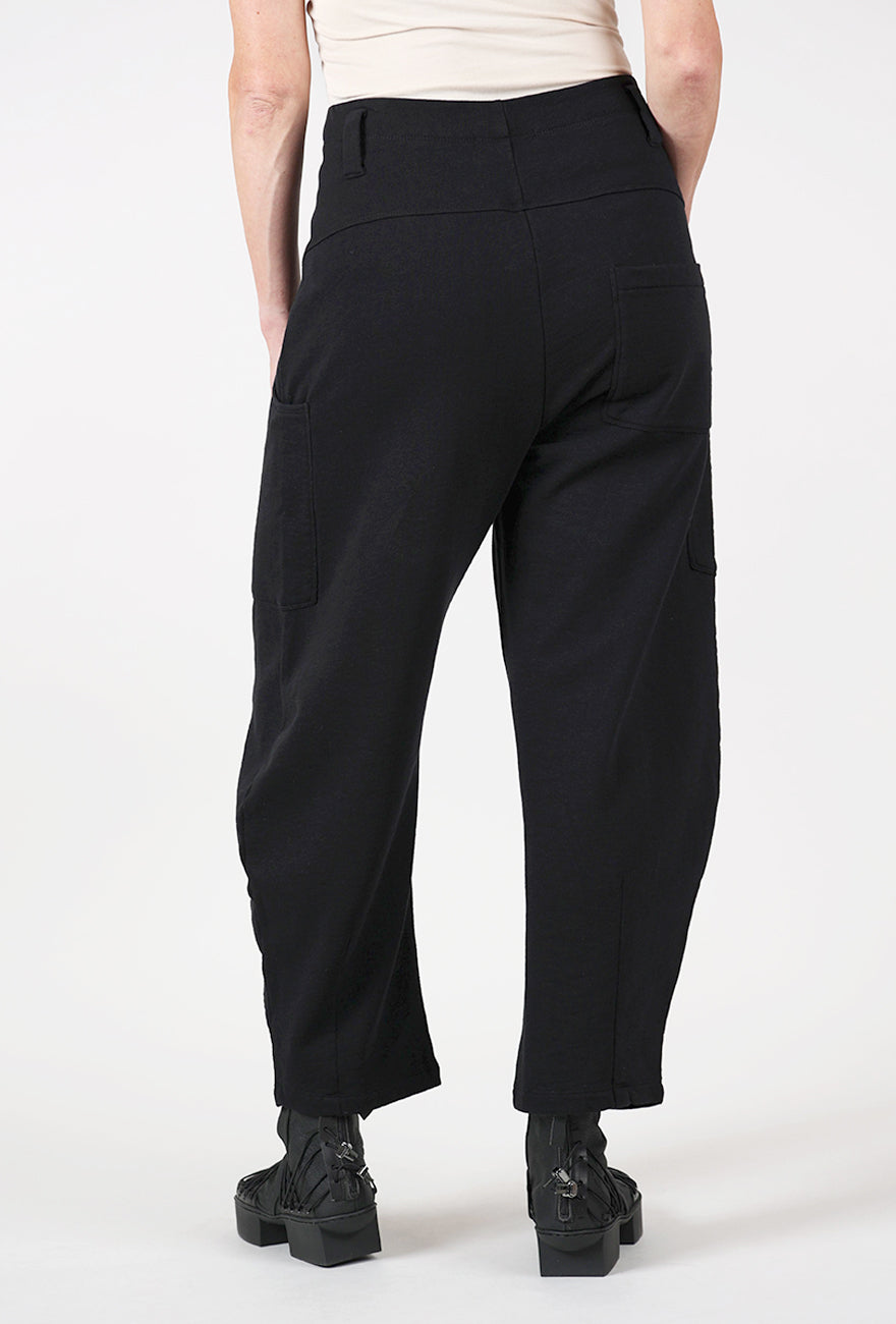 Lurdes Bergada Fleece Barrel Pants, Black 
