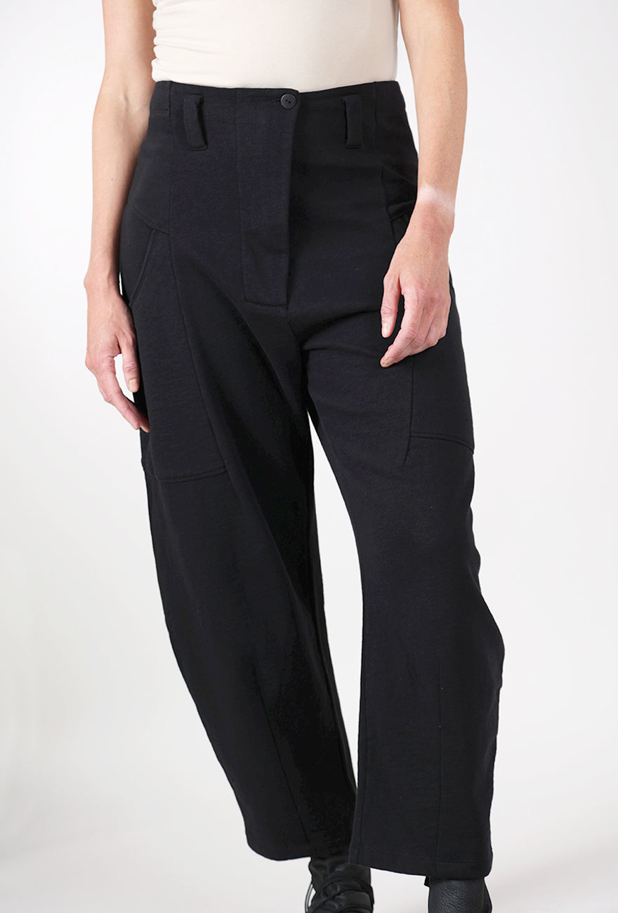 Lurdes Bergada Fleece Barrel Pants, Black 