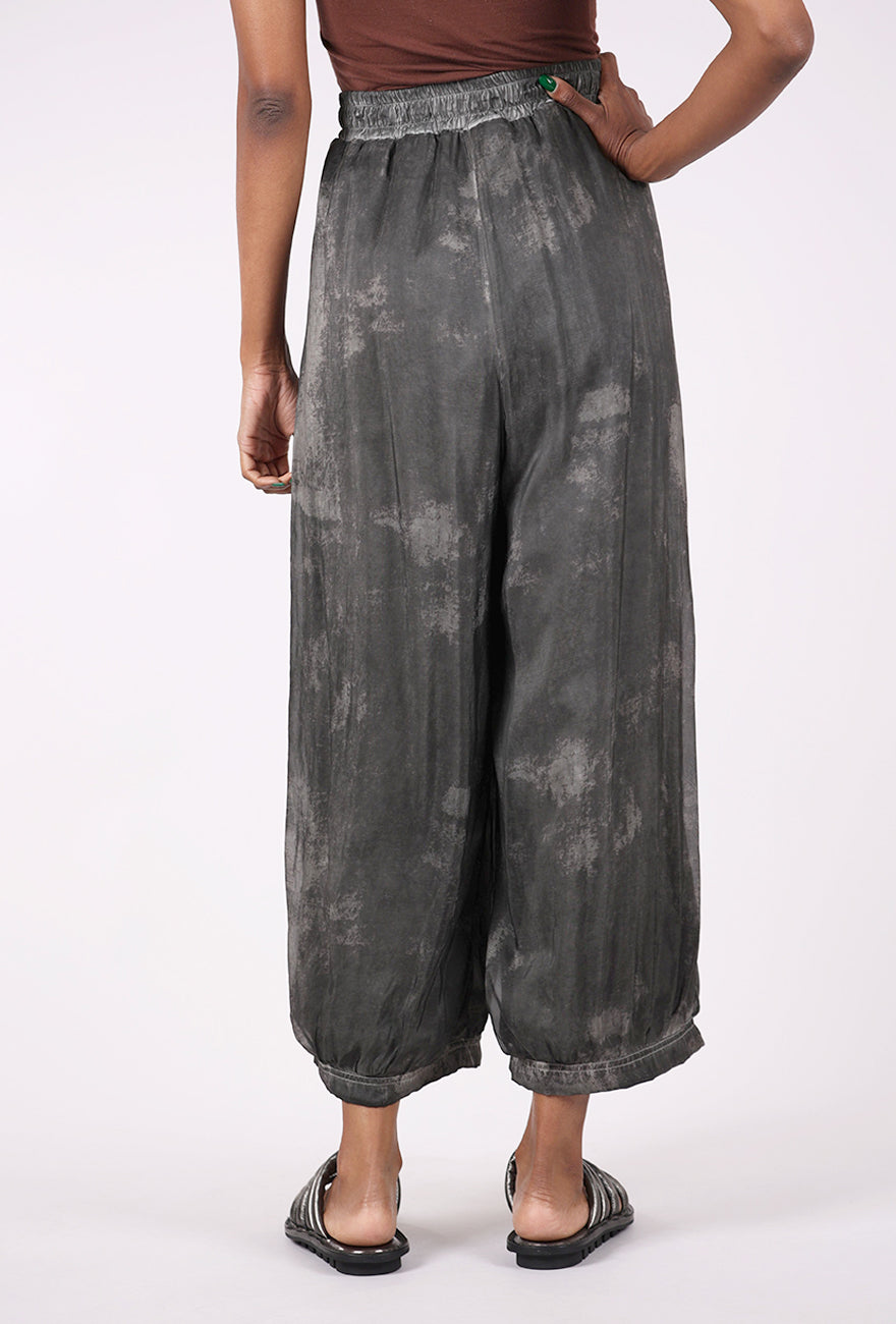 Baci Tie Dye Harem Pant, Gray 
