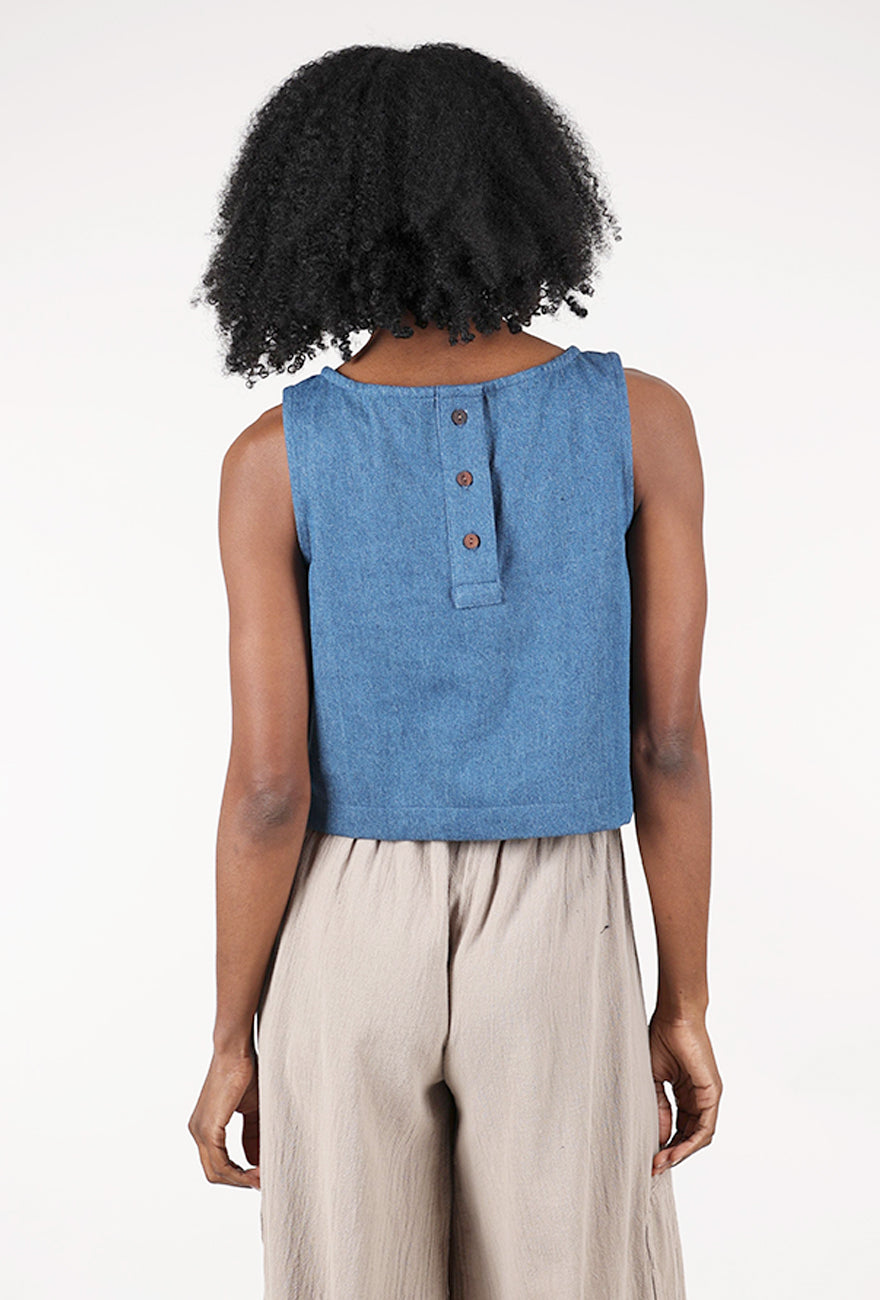 Bel Kazan Lior Top, Denim 
