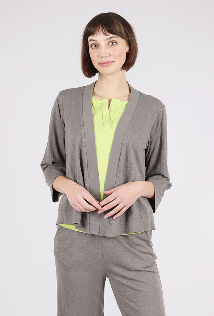 Mododoc Easy 3/4-Sleeve Cardie, Onyx Gray 