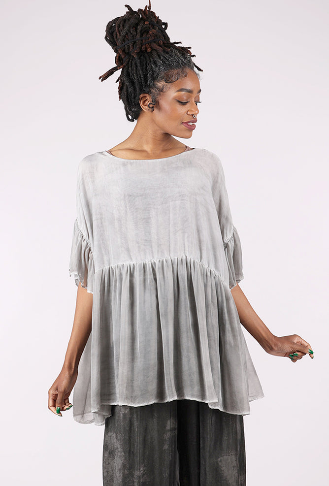 Babydoll Flutter Top, Onyx