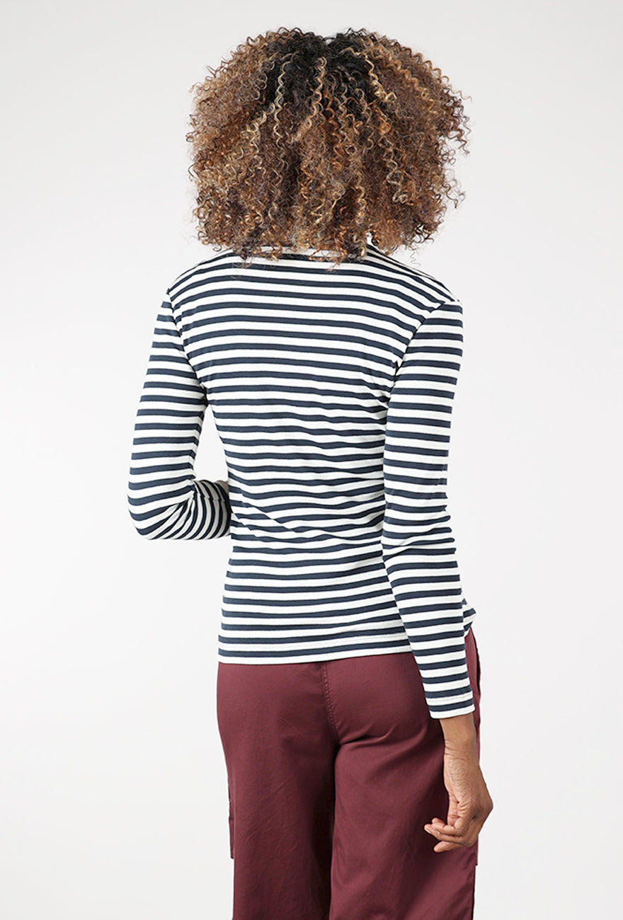 Slim BB Turtleneck, Raw White/Charcoal