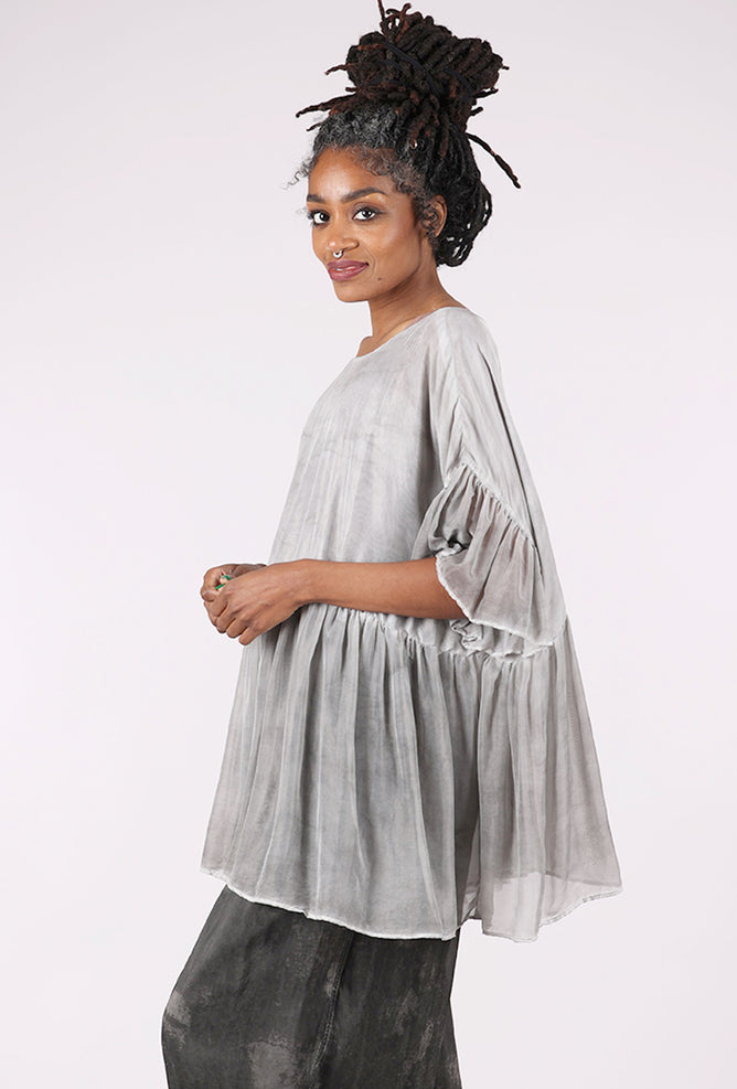 Babydoll Flutter Top, Onyx