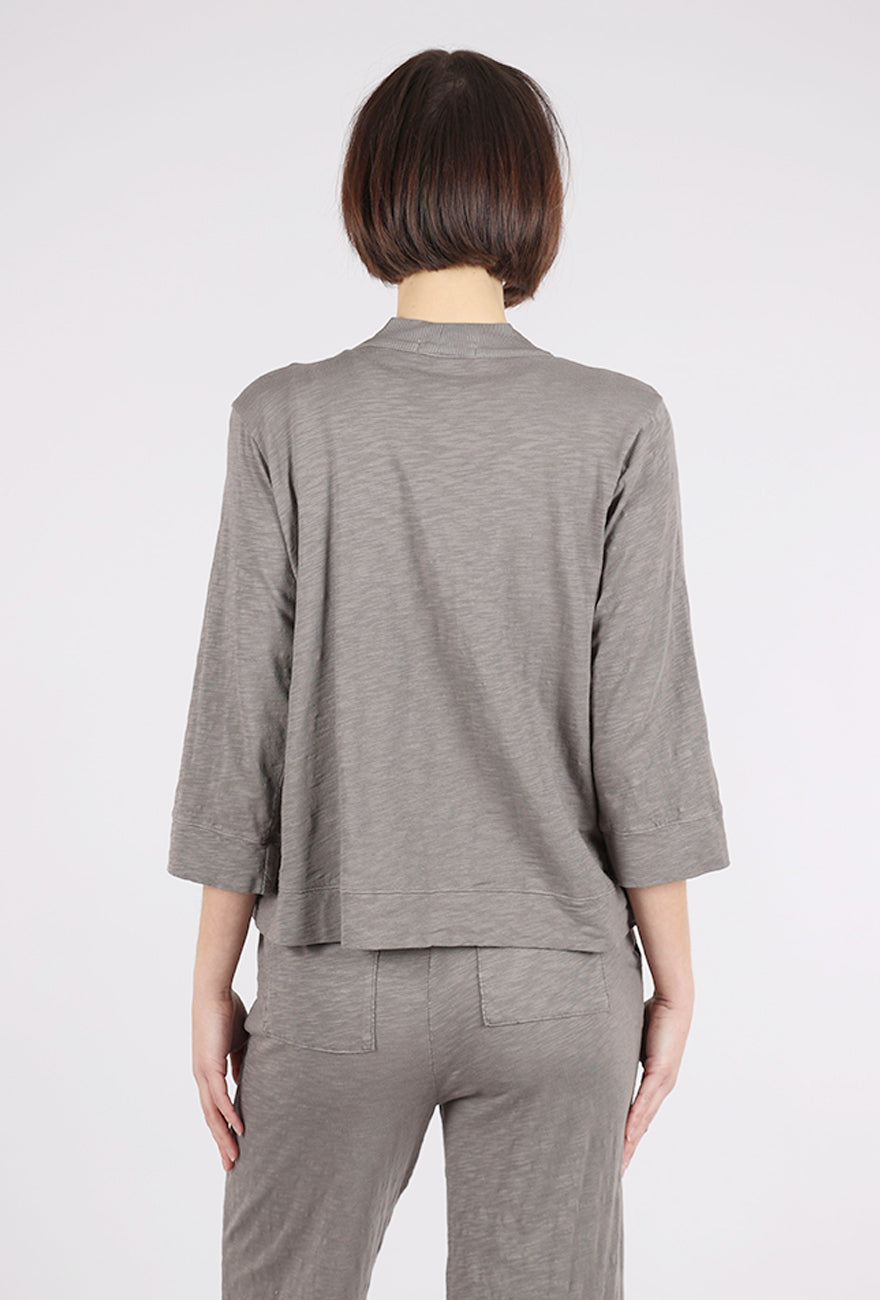 Mododoc Easy 3/4-Sleeve Cardie, Onyx Gray 