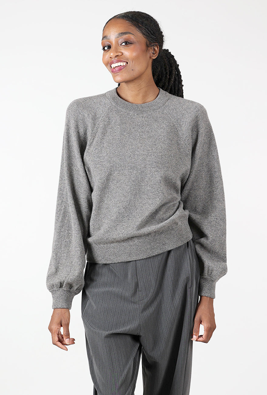 Aiza Cashmere Sweatshirt, Moleskin