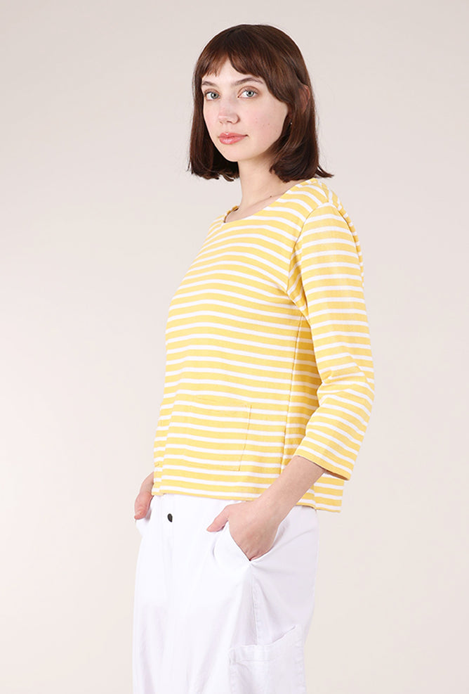 Bibico Classic Sailor Tee, Lemon Stripe 