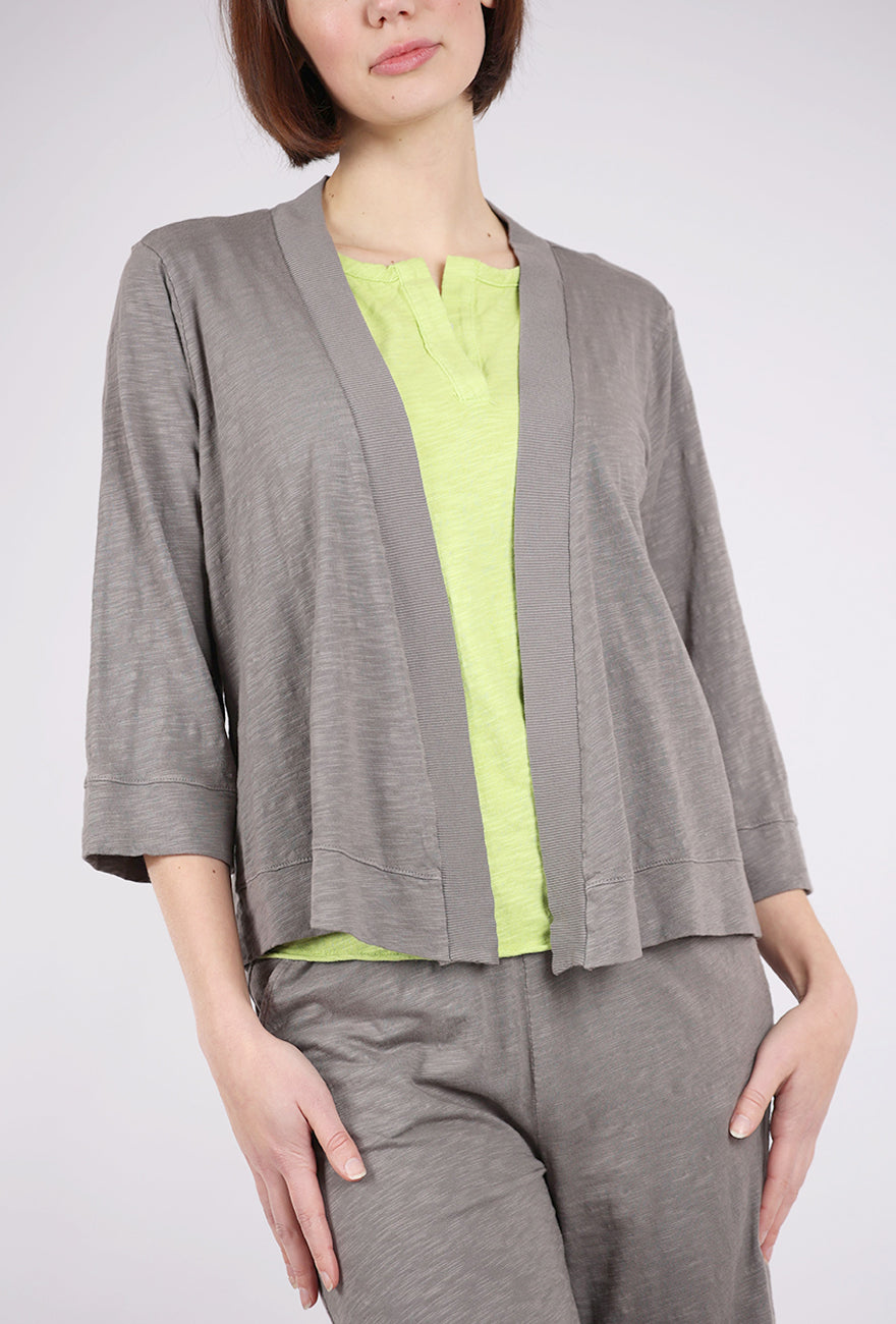 Mododoc Easy 3/4-Sleeve Cardie, Onyx Gray 