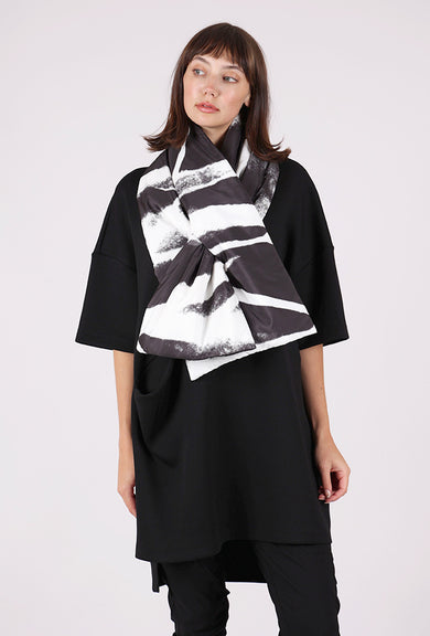 XD Xenia Design Puffer Scarf, Black/White 