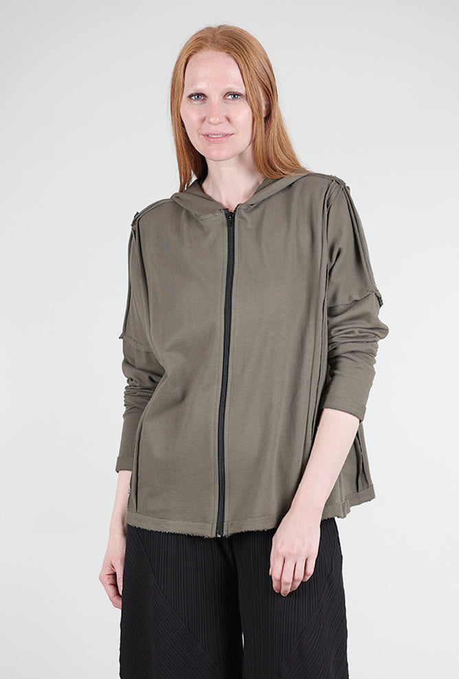 Planet Seamed Hoodie, Loden One Size Loden