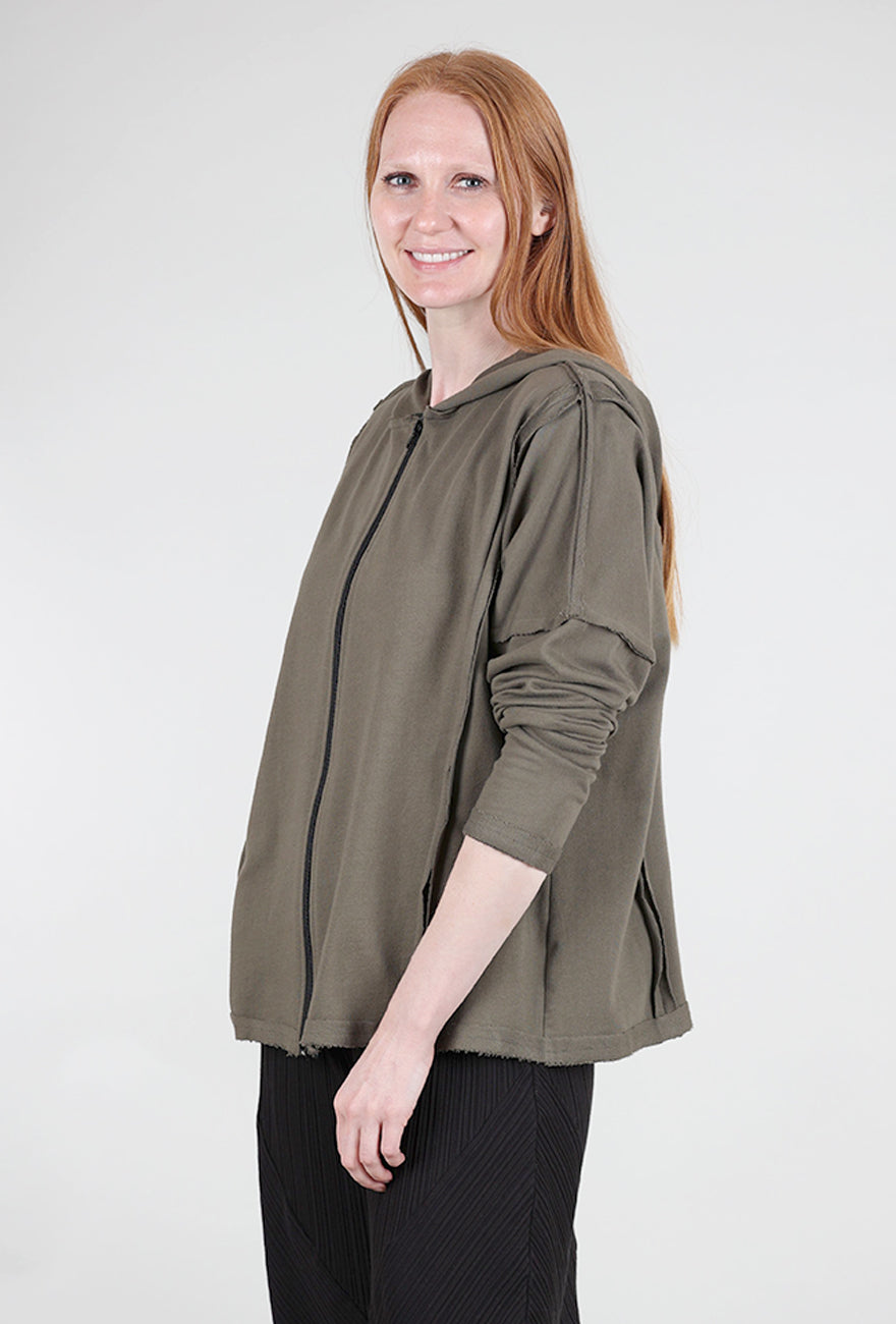 Planet Seamed Hoodie, Loden One Size Loden