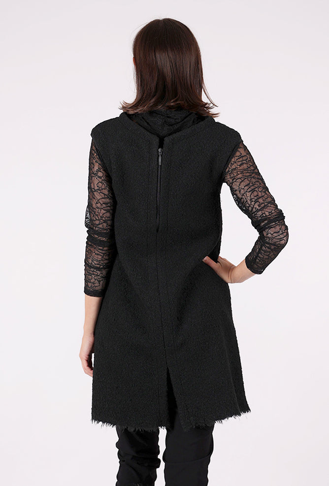 XD Xenia Design Uzmi Boiled Wool Jumper, Black 