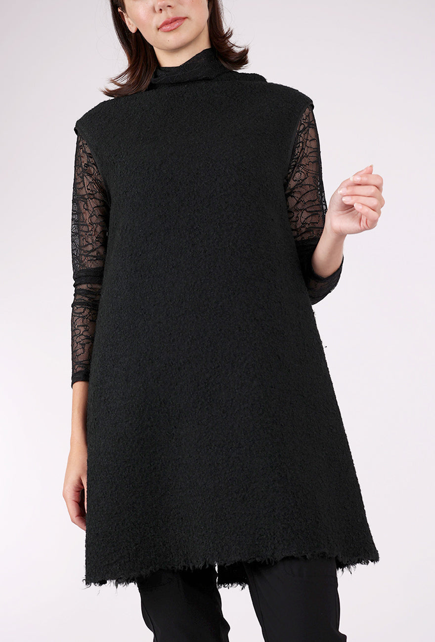 XD Xenia Design Uzmi Boiled Wool Jumper, Black 