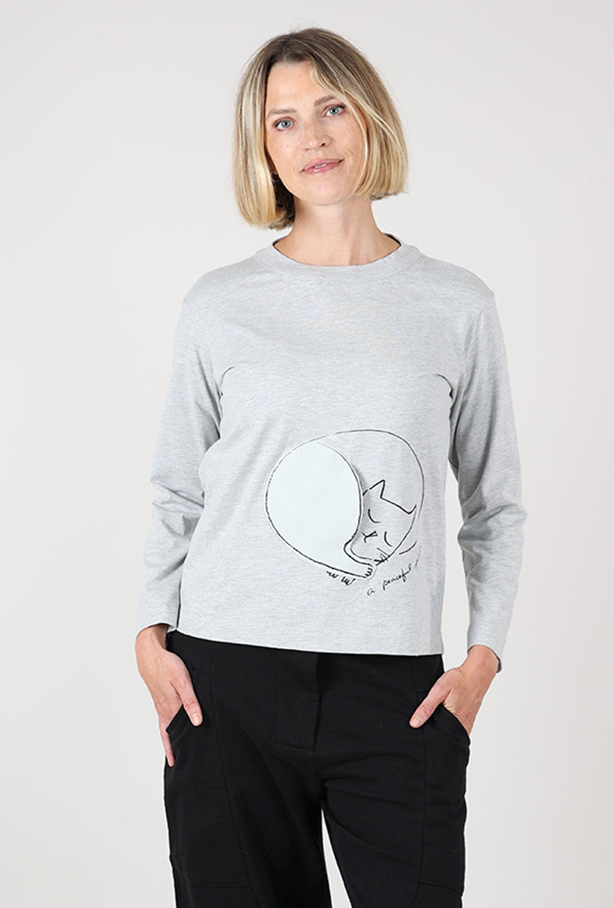Yoshi Kondo Peace Tee, Gray 