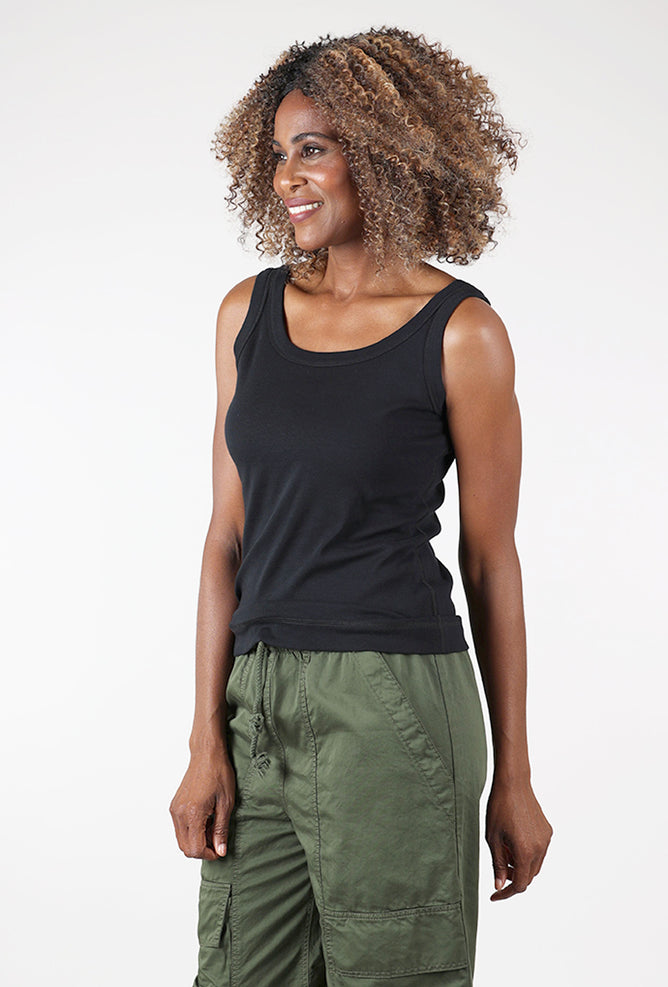 By Basics Organic Cotton Tank, Black 