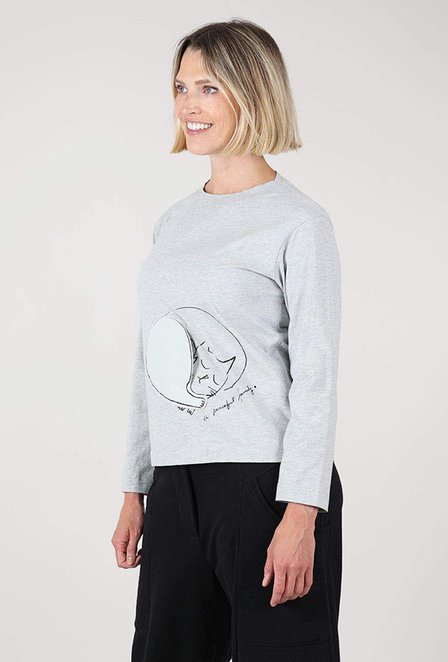 Yoshi Kondo Peace Tee, Gray 