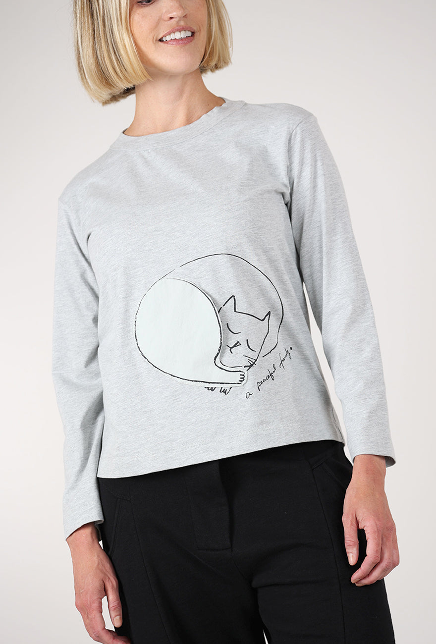 Yoshi Kondo Peace Tee, Gray 