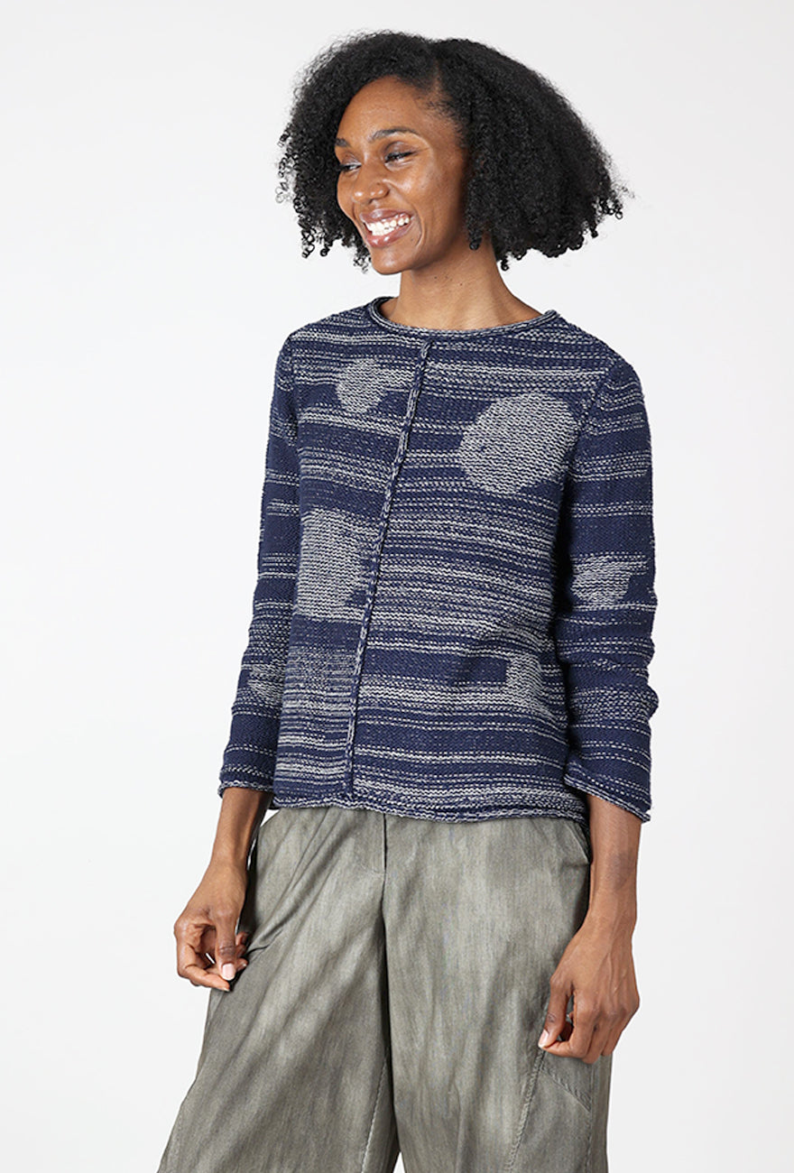 Connect the Dots Pullover, Navy Angle 2