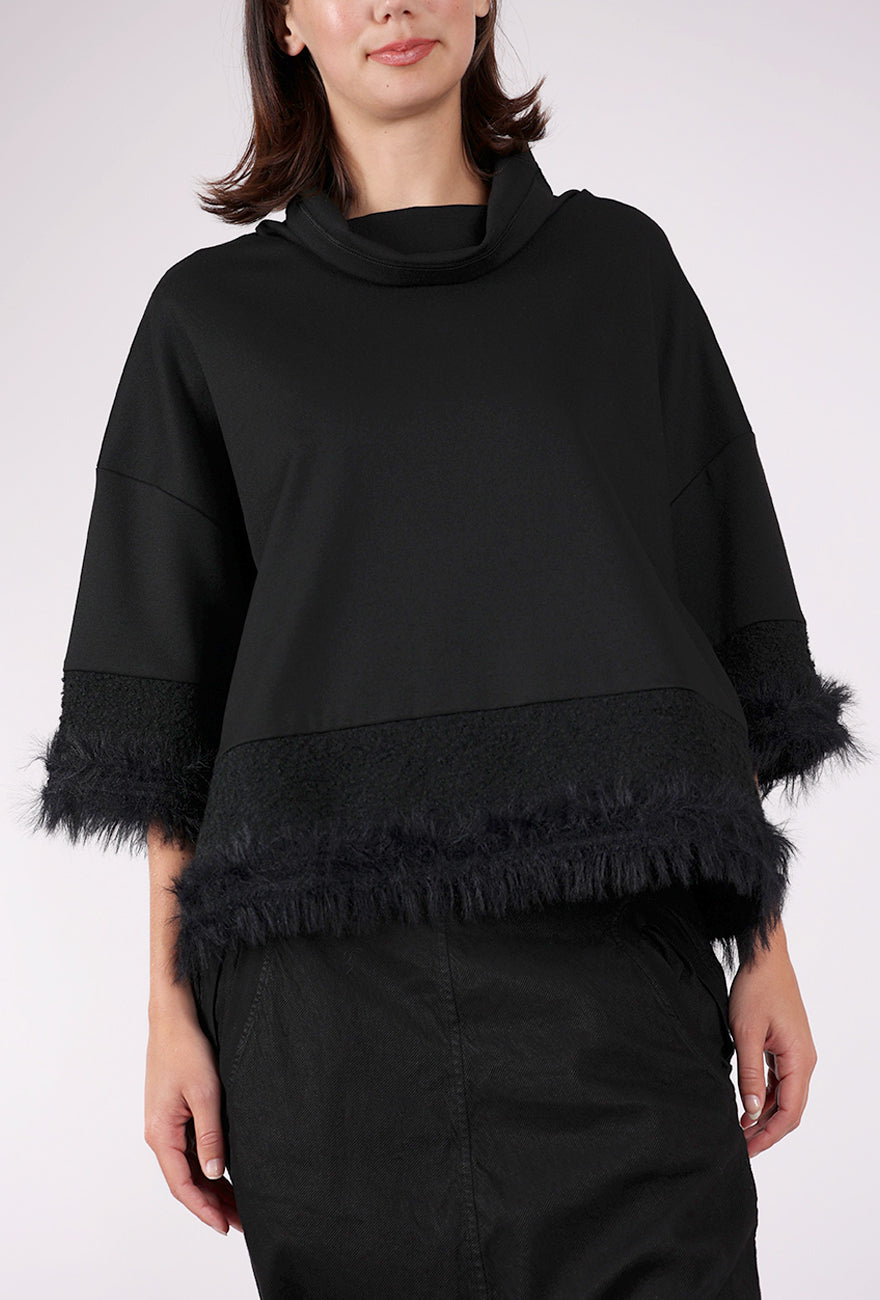 XD Xenia Design Kova Fringed Top, Black 