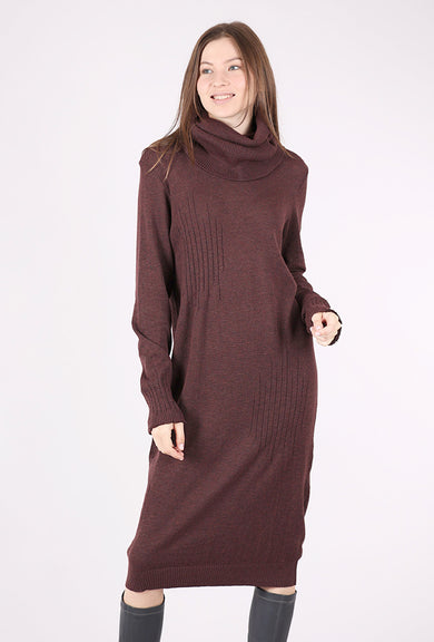 Studio B3 Tube Knit Dress, Burgundy 