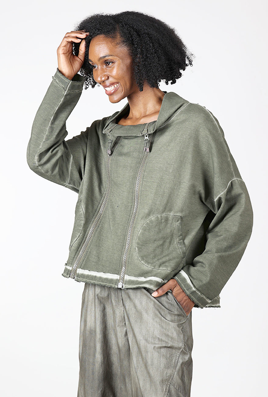 Double Zipper FT Jacket, Khaki