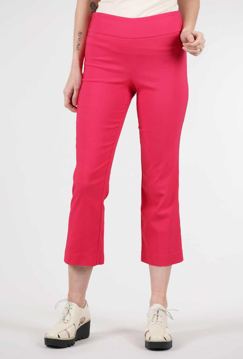 Estelle & Finn Cropped Flare Pant, Pink 